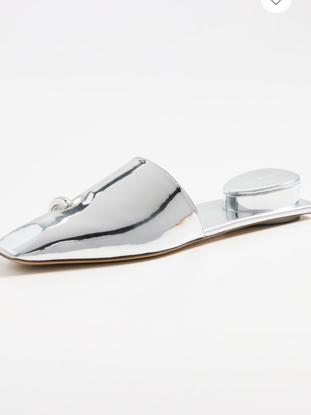 Tory Burch Metallic Silver Pierced Slip-On Mules - Picture 7 of 7